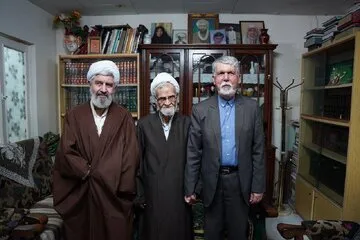 دیدار نوروزی وزیر فرهنگ و ارشاد اسلامی با حجت‌الاسلام حجتی کرمانی
