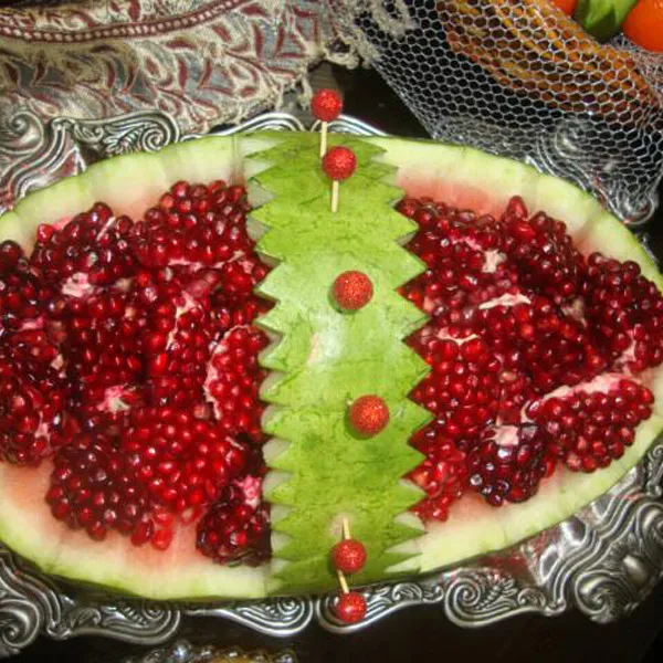 تزیین کیک و دسر برای شب یلدا +فیلم