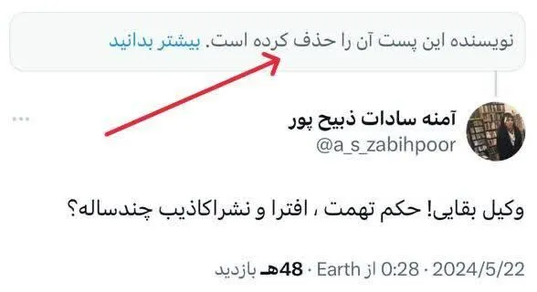واکنش آمنه سادات ذبیح پور درباره اتهام‌زنی سنگین وکیل احمدی‌نژاد