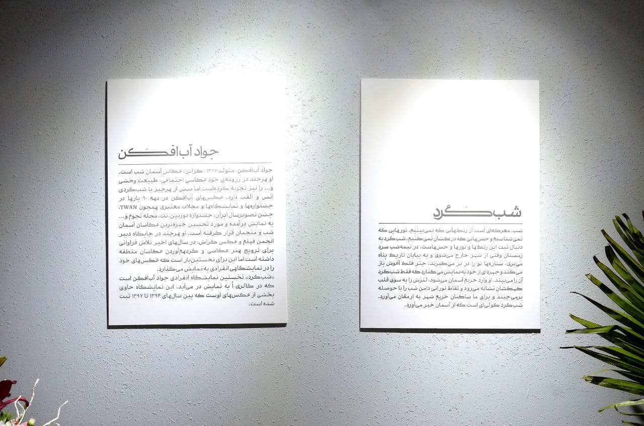 نگارخانه &laquo;اٌ&raquo; 
مجید افشار