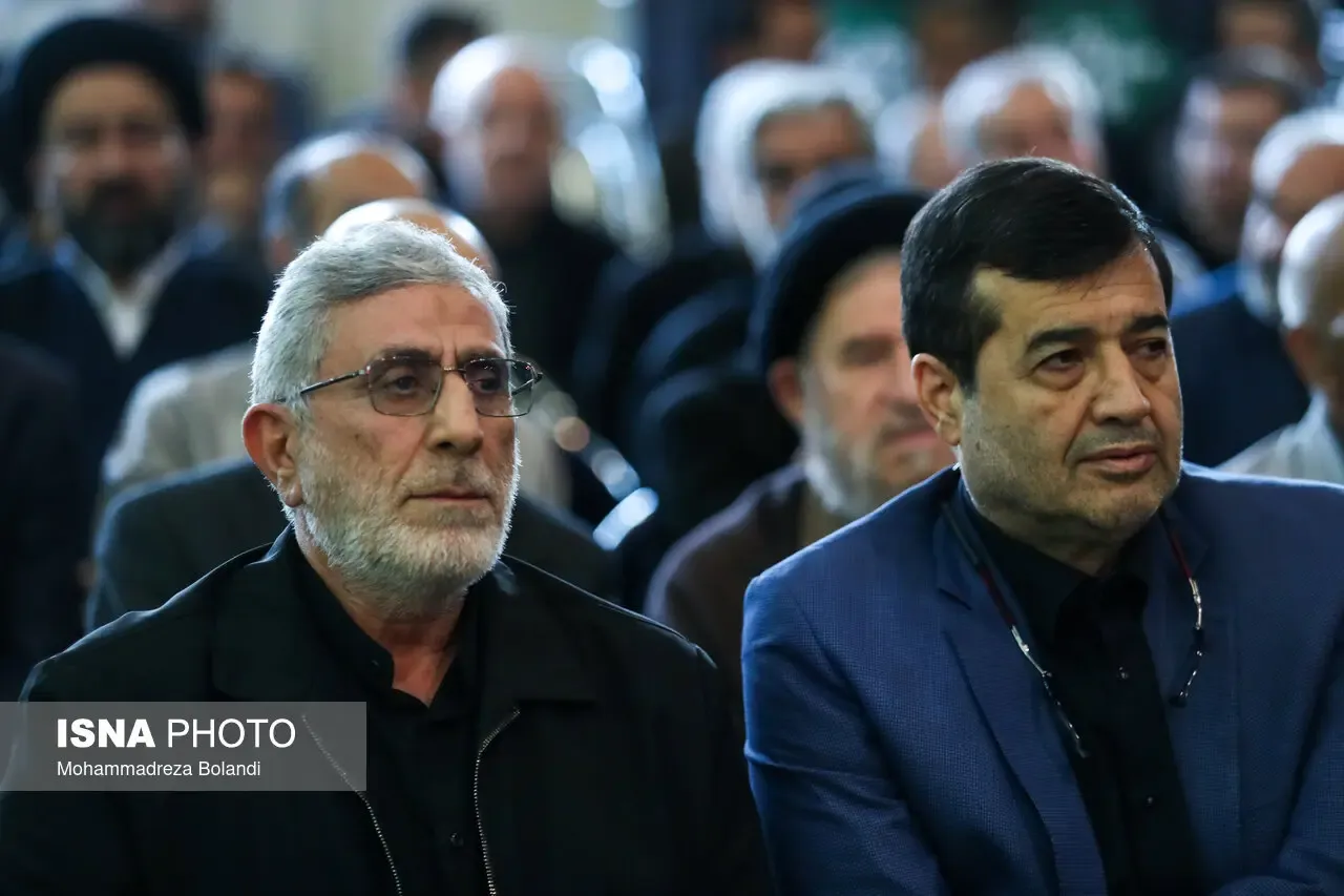 سردار قاآنی در مراسم چهلم رهبر شهید
