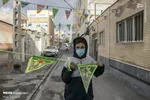 مردم تبریز در آستانه استقبال از جشن بزرگ نیمه شعبان با آذین بندی و چراغانی و نصب پرچم&zwnj;های امام زمان (عج) در قالب پویش مهدوی در محلات شهر تبریز به پیشواز این روز بزرگ رفتند.