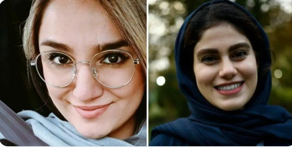 تصویر دو دختر فوتی حادثه واژگونی اتوبوس خبرنگاران