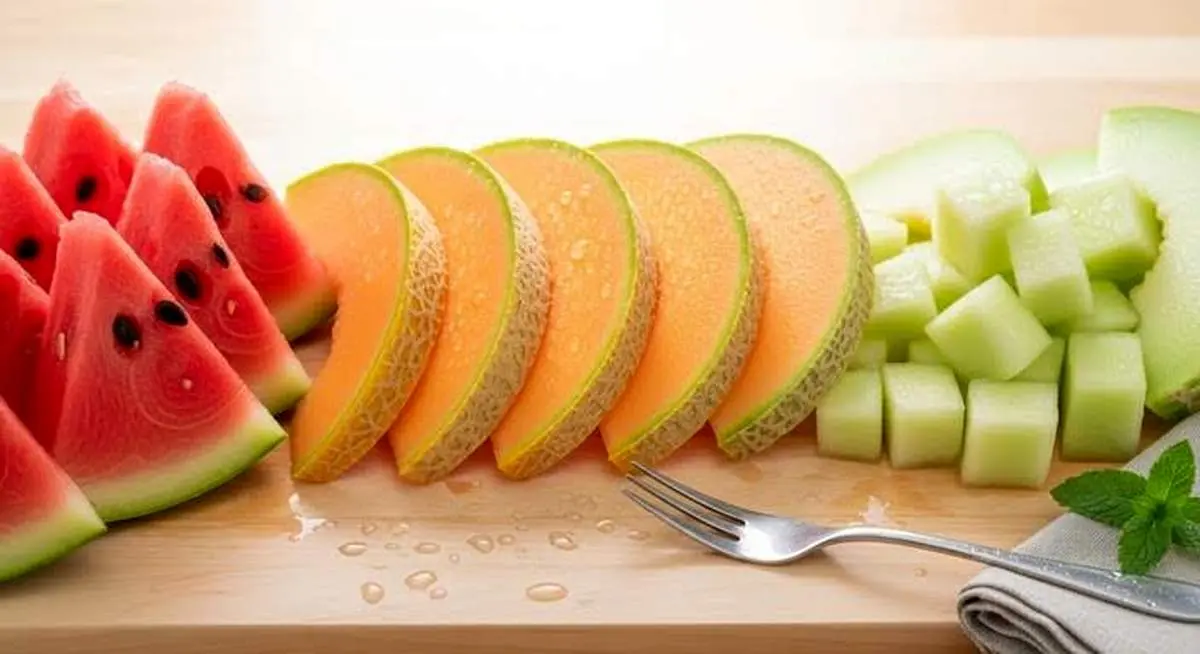 طالبی و هندوانه و خربزه