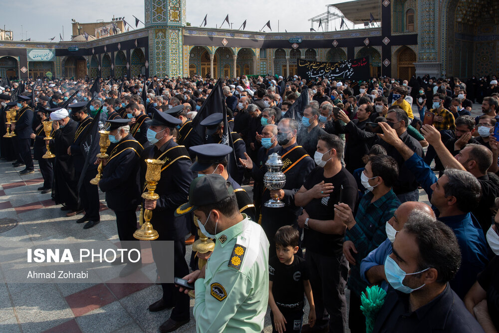 دسته عزاداری خادمان کریمه اهل بیت(ع) در سالروز شهادت امام رضا(ع)