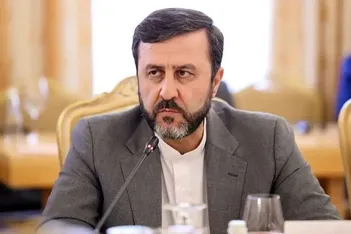 عکس / واکنش غریب‌آبادی به ادعای مکرون درباره مین‌زدایی تنگه هرمز