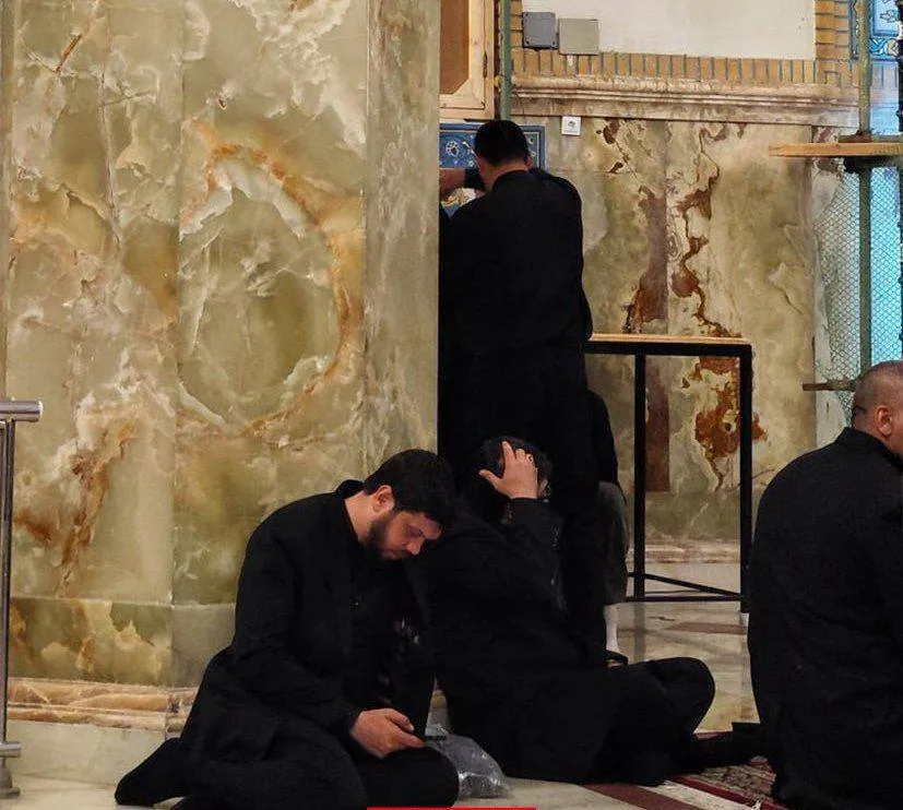 چهره محافظ رئیس‌جمهور در حرم رضوی