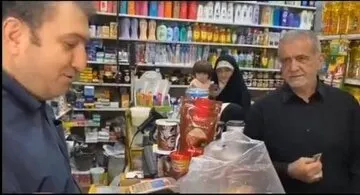 واکنش‌ها به حضور پزشکیان در بقالی به همراه نوه هایش