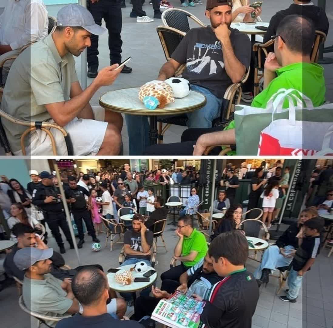 بازارگردی بازیکنان تیم ملی پس از حذف