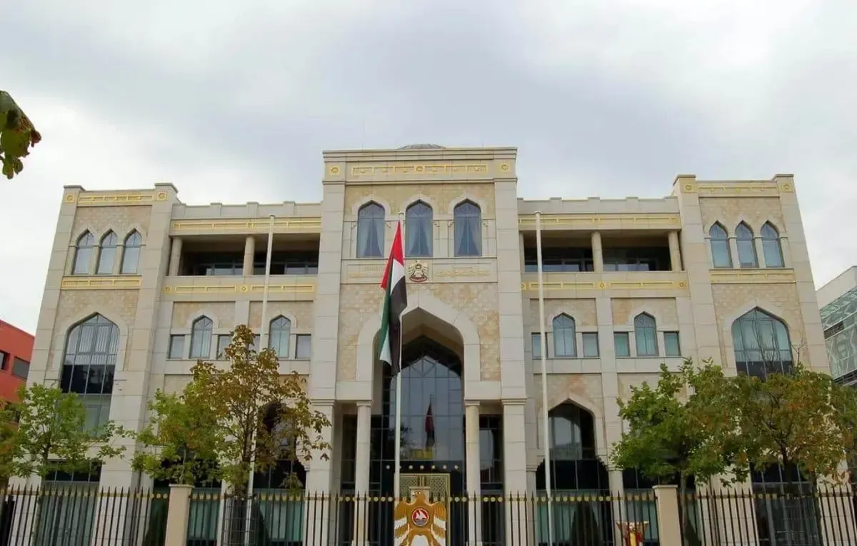 فیلم/ آتش‌سوزی در سفارت آمریکا در ریاض