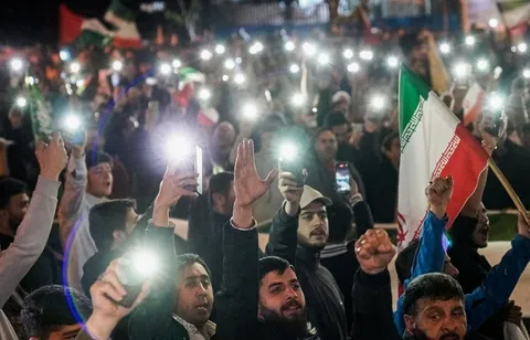 اجتماع مردم تهران در حمایت از عملیات سپاه علیه رژیم صهیونیستی