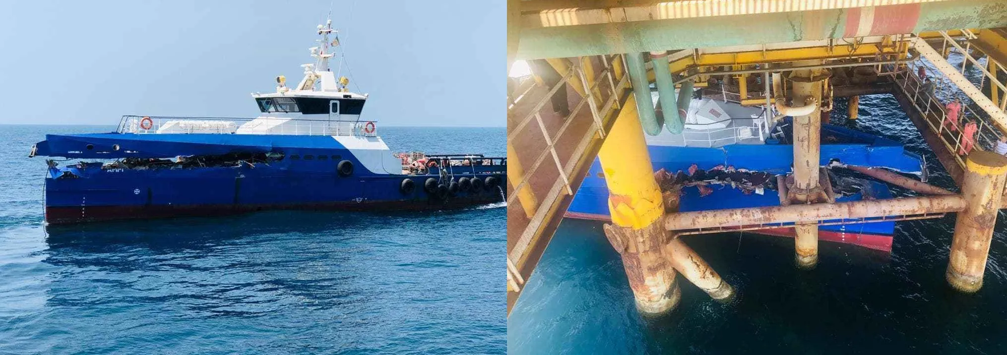 برخورد شناور تندرو با سکوی گاز پارس جنوبی / حادثه، تلفات جانی نداشت