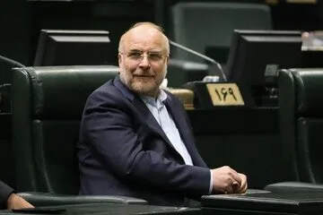 عکس/ محمدباقر قالیباف در یک مراسم ختم