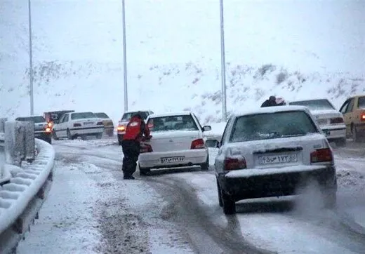 فیلم/  بارش شدید برف در اردبیل