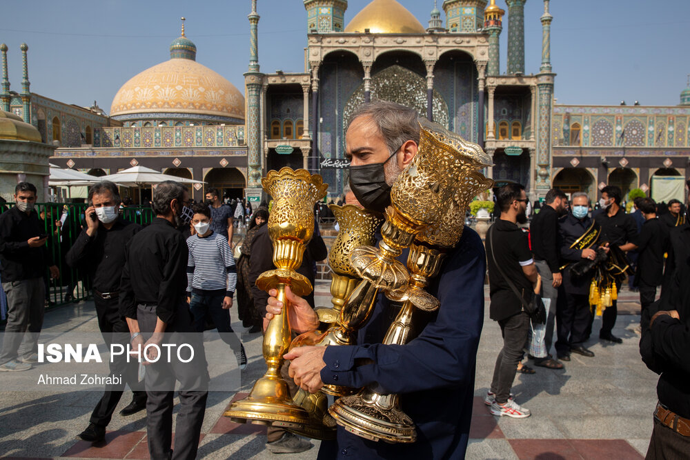دسته عزاداری خادمان کریمه اهل بیت(ع) در سالروز شهادت امام رضا(ع)