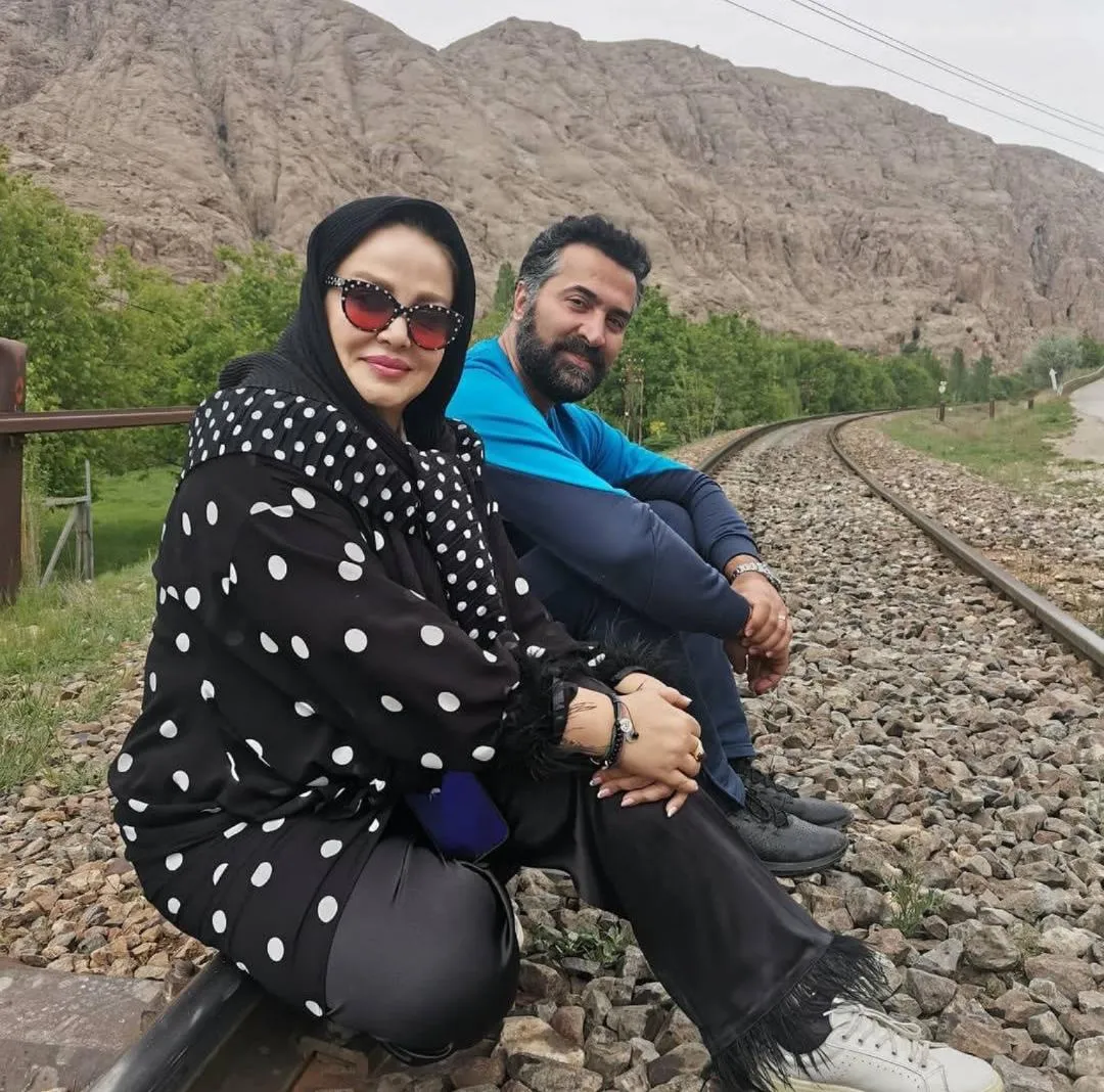 عکس/استایل خالخالی بهاره رهنما در کنار حاجی