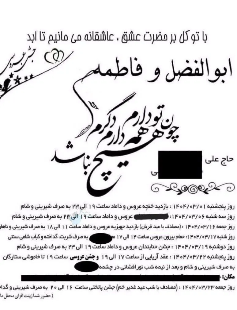 عکس/کارت عروسی متفاوت یک زوج ایرانی خبرساز شد