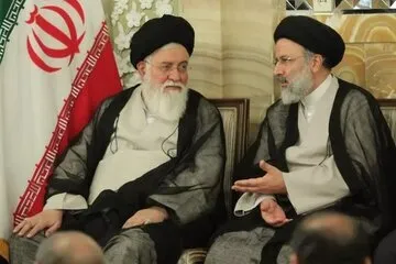 عکس/علم‌الهدی در مراسم تدفین دامادش