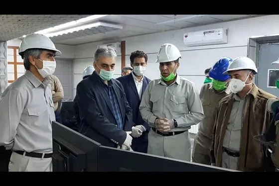 بازدید مدیرعامل شرکت مس از کارخانه ۱۲۰ هزار تنی ذوب خاتون‌آباد