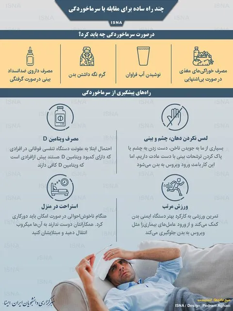 چند راه ساده برای مقابله با سرماخوردگی + اینفوگرافیک
