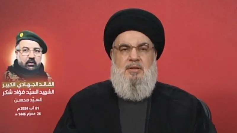 فیلم/صداوسیما: اشاره دبیرکل حزب‌الله لبنان به زنده‌بودن محمد الضیف