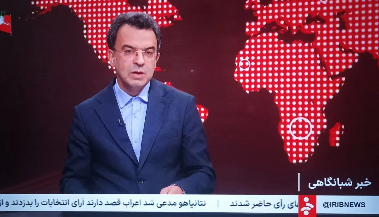 عکس/زیرنویس شبکه خبر همزمان با انتخابات اسرائیل