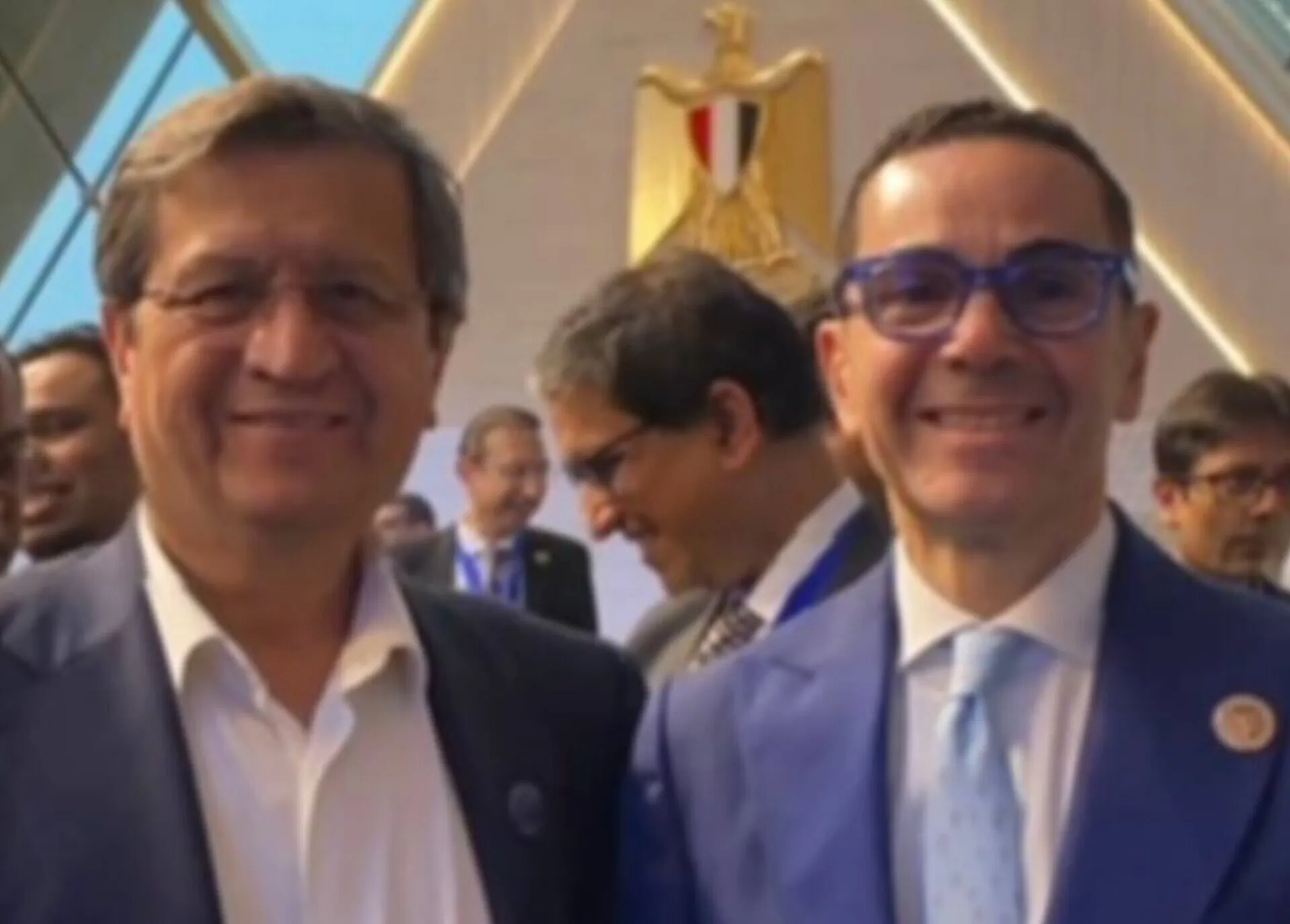دیدار همتی، وزیر اقتصاد با وزیر امور سرمایه گذاری و تجارت خارجی مصر در قاهره