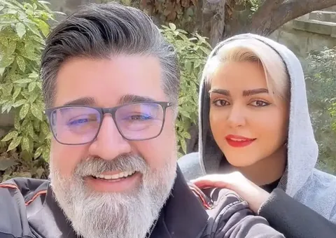 عکس / مهدی یغمایی خواننده و همسر جوانش نگار
