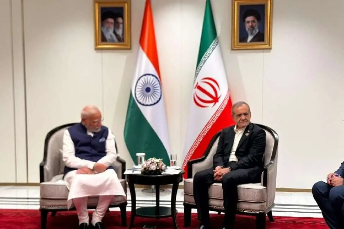 دیدار پزشکیان با نارندرا مودی