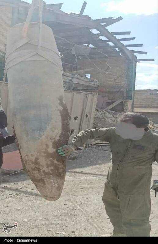 خنثی‌سازی بمب یک تنی آمریکا در ایران