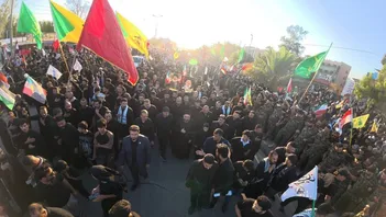 عکس/ تشییع باشکوه رهبر شهید انقلاب در عراق