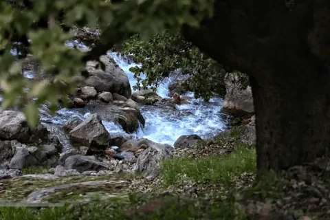 رقص چشمه‌های دروغین در دل کوهستان