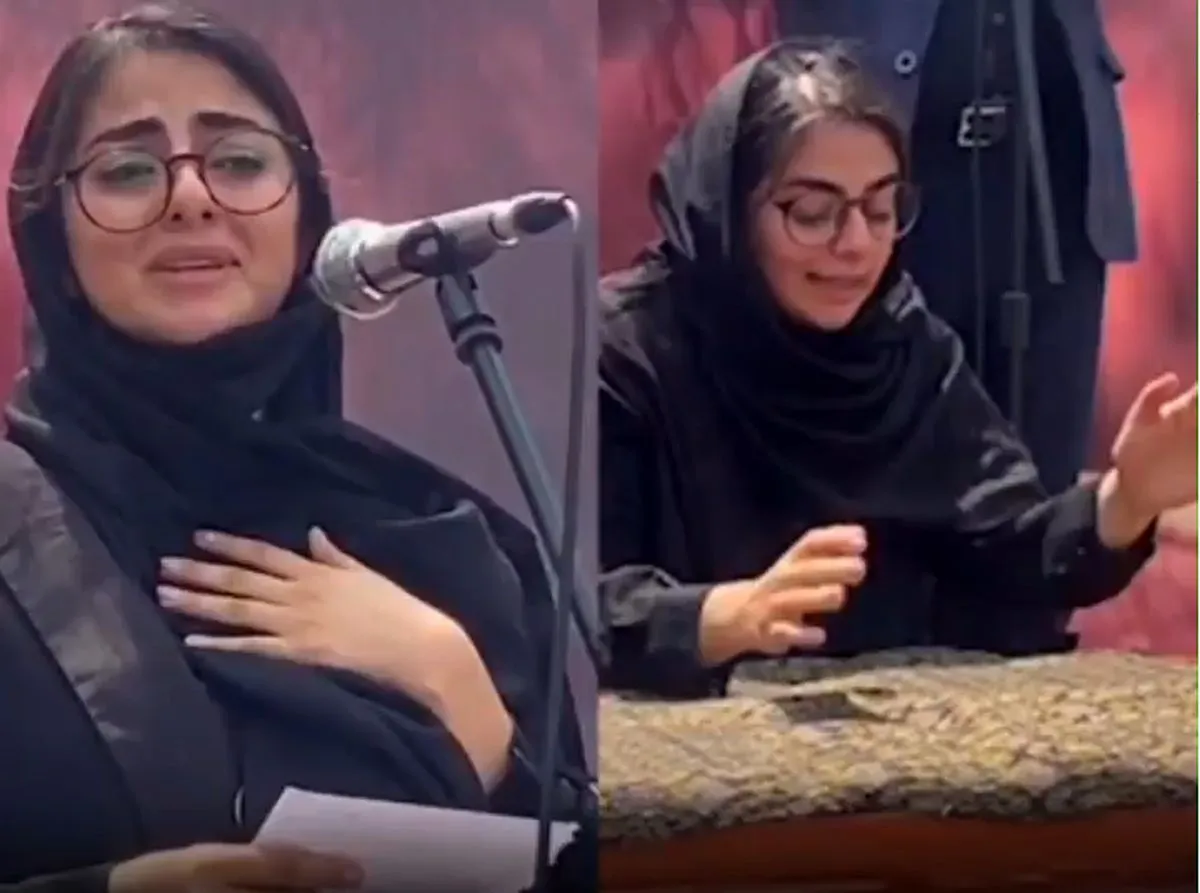 تشییع علی سلیمانی با گریه‌های تلخ صبا دخترش + فیلم