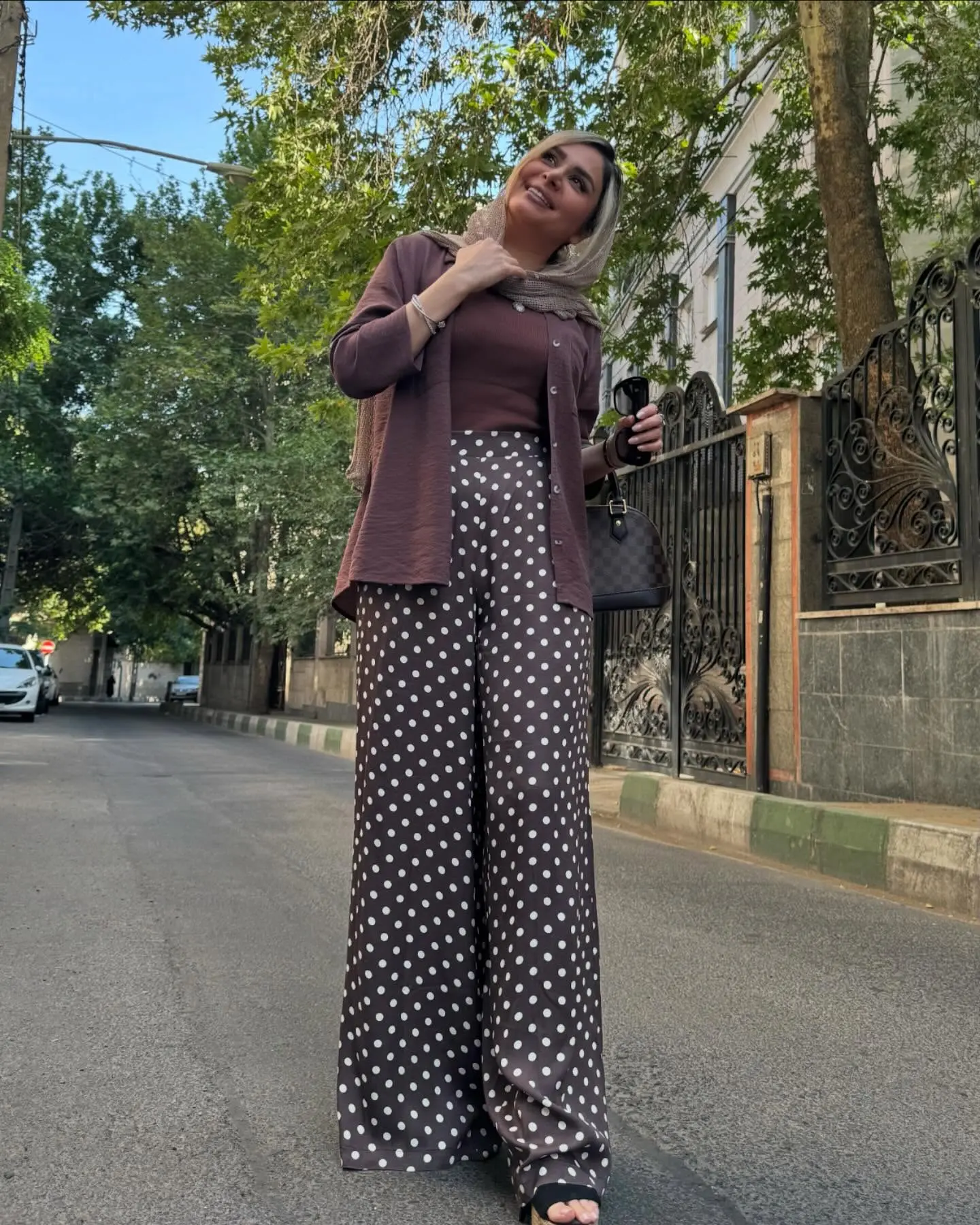 استایل تابستانی نجمه جودکی با ترند محبوب امسال
