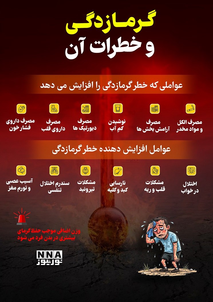 عواملی که خطر گرمازدگی را افزایش می دهد