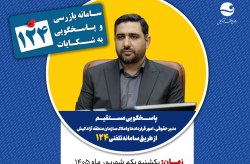 پاسخگویی مدیر حقوقی، امور قراردادها و املاک سازمان منطقه آزاد کیش در سامانه تلفنی ۱۲۴ پاسخگویی مدیر حقوقی، امور قراردادها و املاک سازمان منطقه آزاد کیش در سامانه تلفنی ۱۲۴