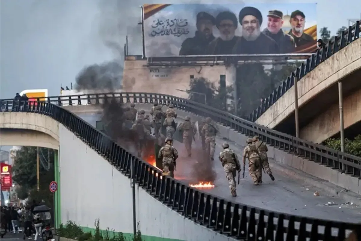 بیانیه ارتش لبنان درباره تحصن در جاده فرودگاه بین‌المللی بیروت
