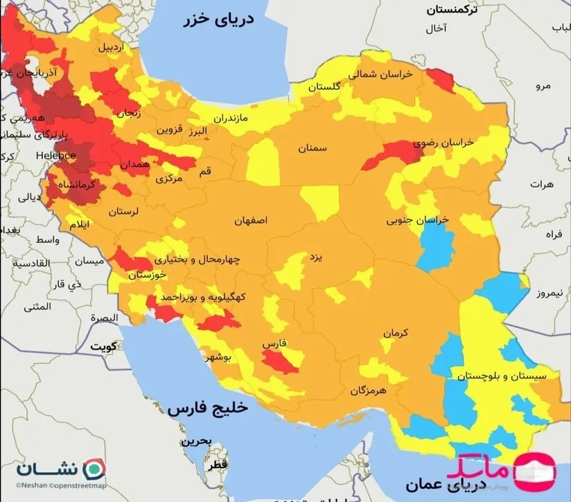 تهران از وضعیت قرمز کرونایی خارج شد