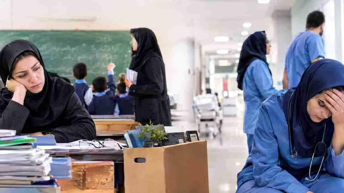 استعفای معلمان و پرستاران