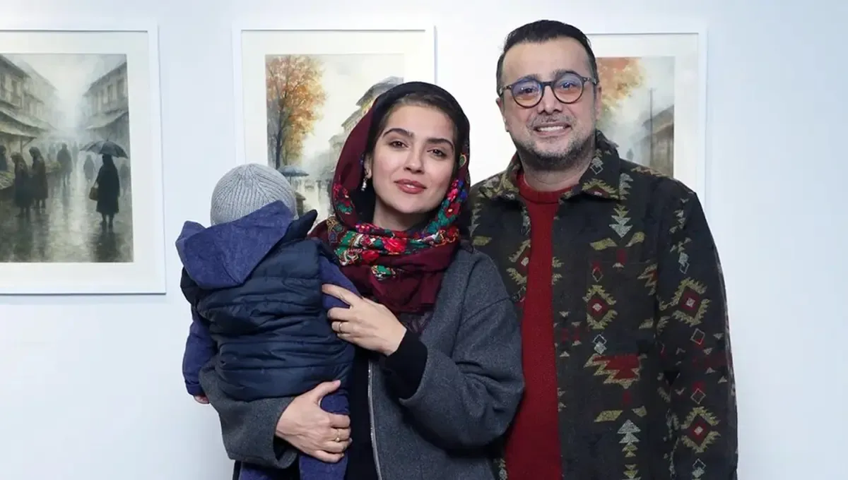 عکس عاشقانه سپند امیرسلیمانی با پسرش