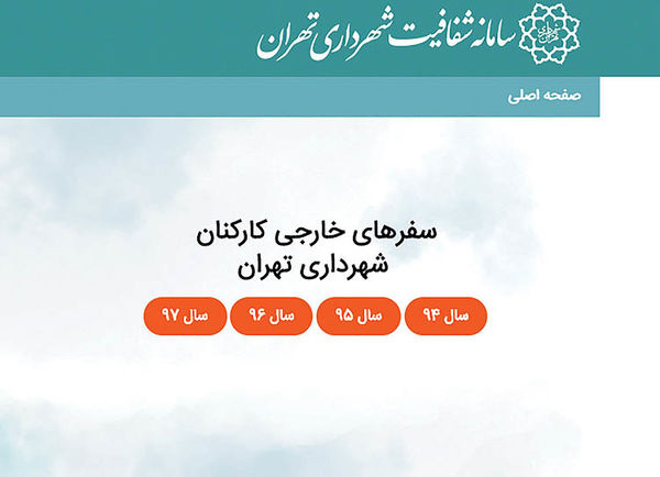 سفرهایی کارکنان شهرداری