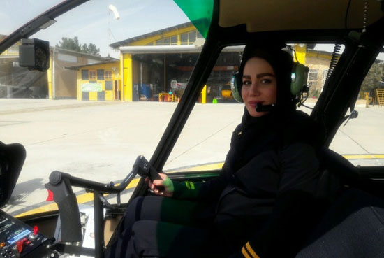اولین خلبان زن هلکوپتر در ایران