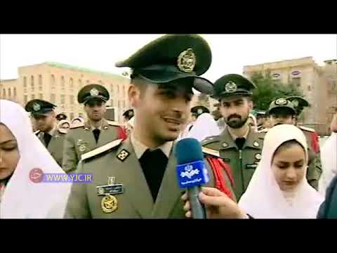 جشن عروسی در پادگان نظامی