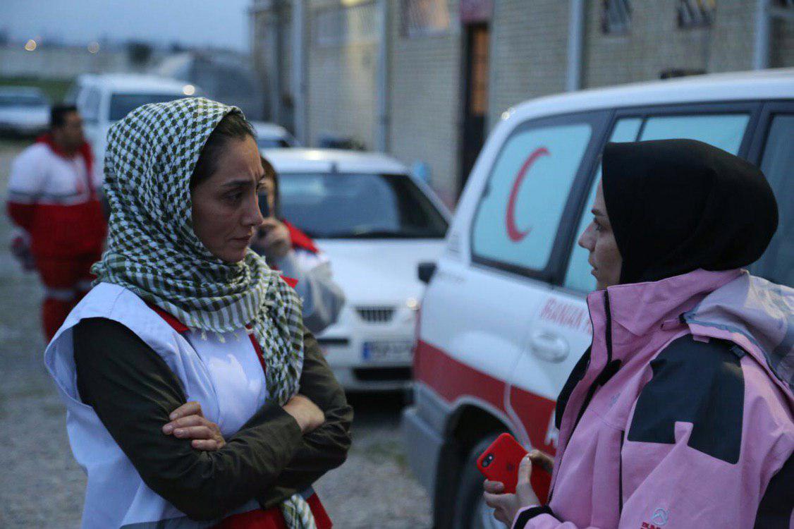 هدیه تهرانی در مناطق سیل زده گلستان
