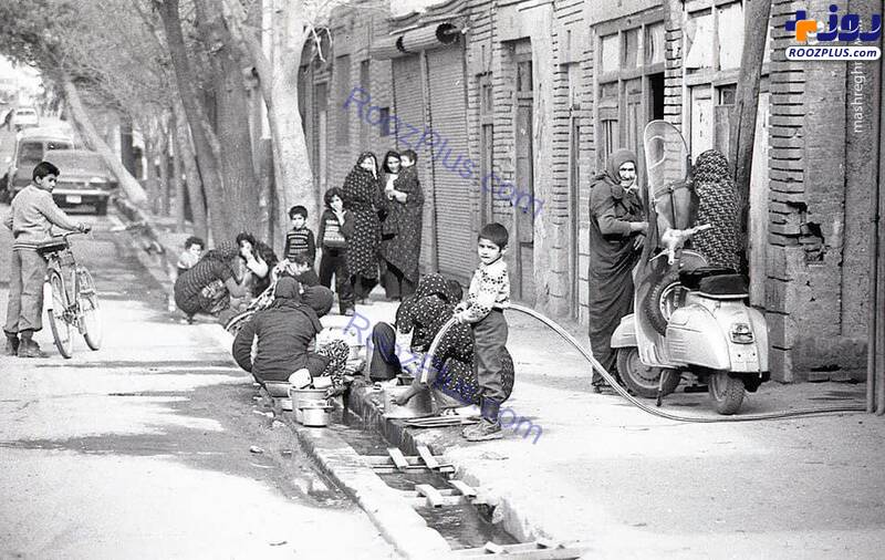 ظرفشویی زنان تهرانی  در قدیم