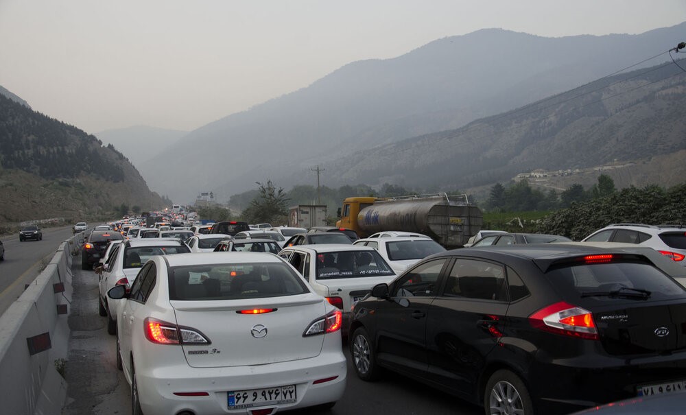 ترافیک روزهای تعطیل در محور هراز (3)