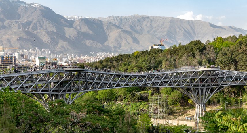 عکس هایی از پل طبیعت تهران