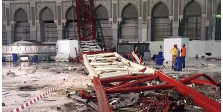 حادثه سقوط جرثقیل در مسجد الحرام