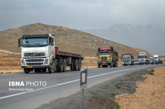 ورود کامیون به تهران